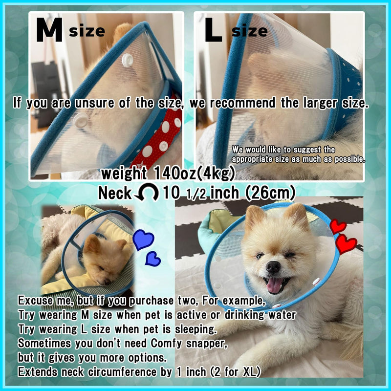 Lightweight Small Dog Cone Adjustable 5in 13in, Soft Cone for Cats to Stop Licking, Recovery Collar After Surgery(Green, M) green-M - PawsPlanet Australia