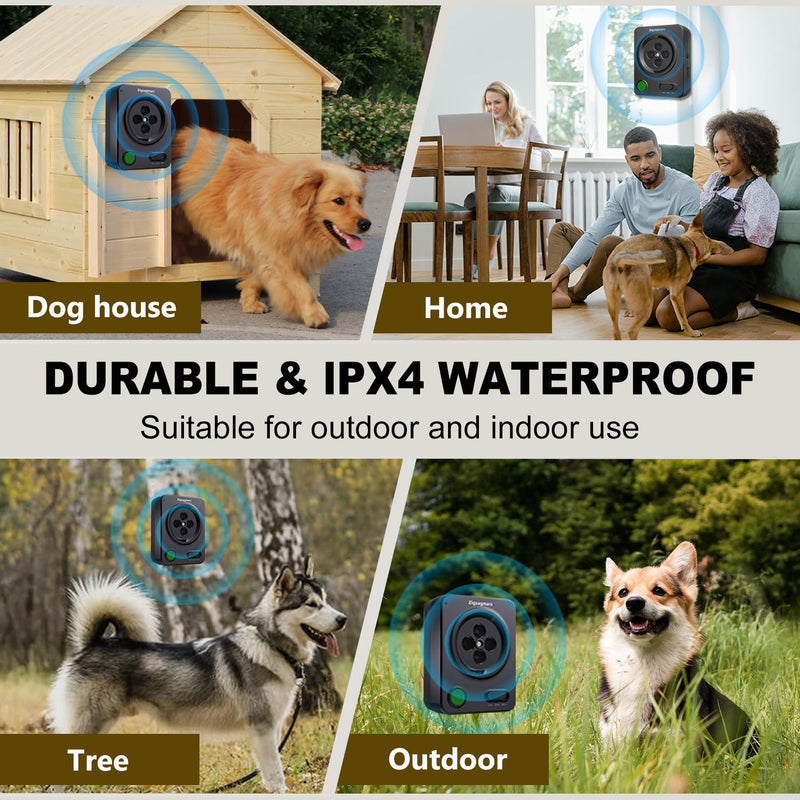 Anti Barking Device for All Dogs, 2025 New Ultrasonic Control with 3 Control Modes, Rechargeable & Waterproof Barking Deterrent, Stop Excessive Barking for Indoor Outdoor - PawsPlanet Australia