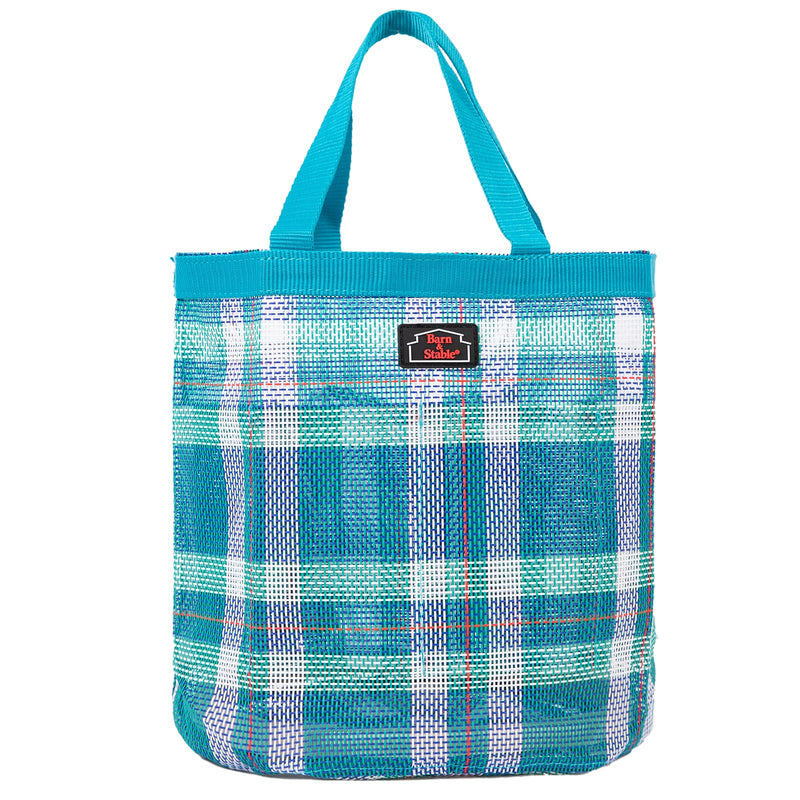 BARN & STABLE Breathable & Waterproof Mesh Horse Grooming Bag with 8 Pockets Tear-resistant Grooming Tote for Horse Grooming Caddy Bag Organizer to Secure Items (Turqoise) Turquoise - PawsPlanet Australia