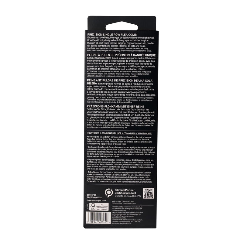 Tweezerman Precision Single Row Flea Comb