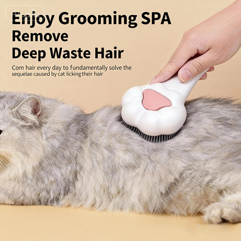Cat Brush for Shedding, Self-Cleaning Slicker Brush for Indoor Cats, Gently Remove Loose Fur, Pet Grooming Massage Deshedding Tool, Suits Long & Short Haried Cats and Dogs - PawsPlanet Australia