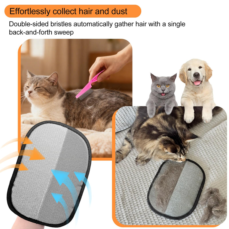 Pet fur Remover for Furniture - Five Finger electrostatic pet hair remover glove Tool for Clothing, Couch, Carpet, Car Seat - PawsPlanet Australia