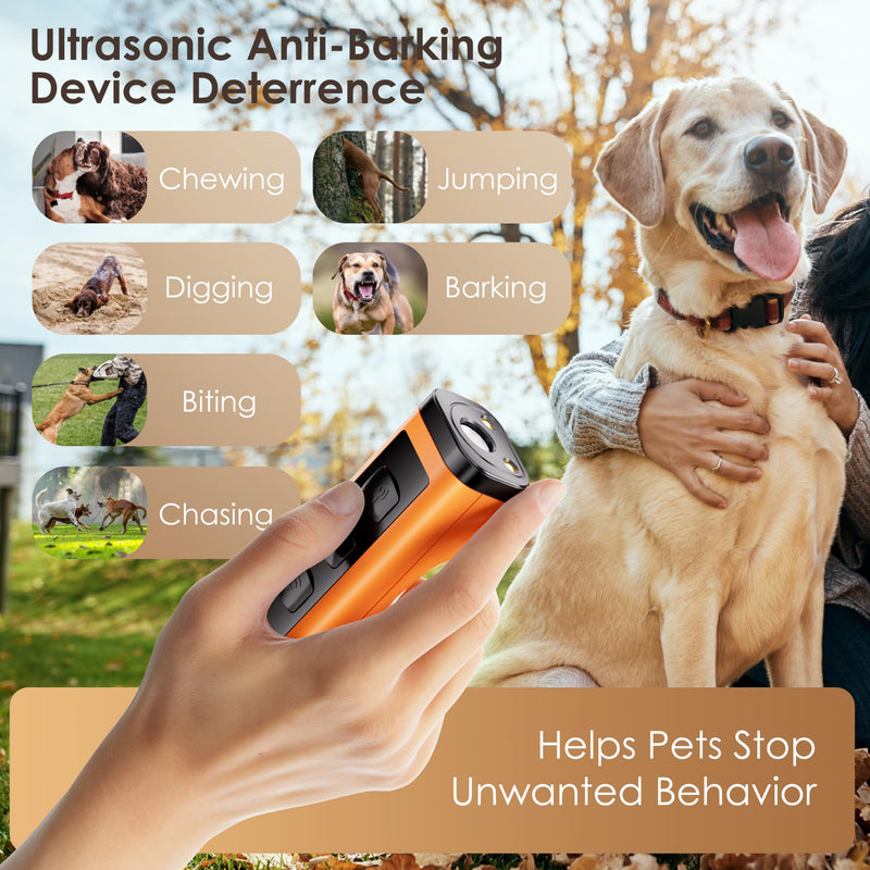 VUL Dog Bark Deterrent Devices,Anti Barking Device for Dogs(Own Or Neighbour'S Dog), Long Range Ultrasonic 50ft, Alternative to Painful Dog Training Collars and Bark Collars,Dogs Training - PawsPlanet Australia