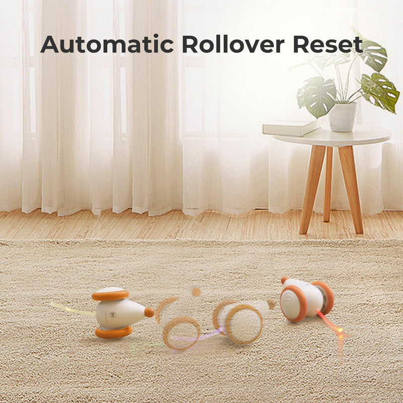 Cheerble Interactive Cat Toys for Indoor Cats, Automatic Cat Toy with LED Lights, Wicked Mouse Toys, Kitten Toys, Pet Toys, Smart Electric Cat Toy, USB Rechargeable, Auto On/Off… (Yellow) Yellow - PawsPlanet Australia