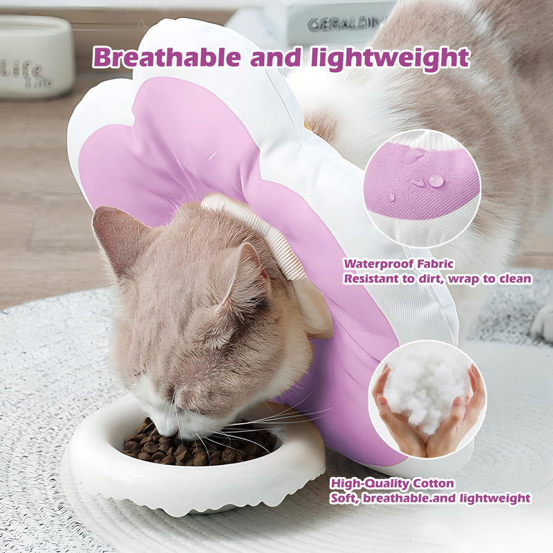 Dog Cones for Small Dogs,Comfortable Adjustable Soft Dog Cone After Surgery，Soft Protective Recovery Cone for Dogs and Cats,Washable Dog Elizabethan Collar Stop Licking Wounds (Pink, S) Pink - PawsPlanet Australia