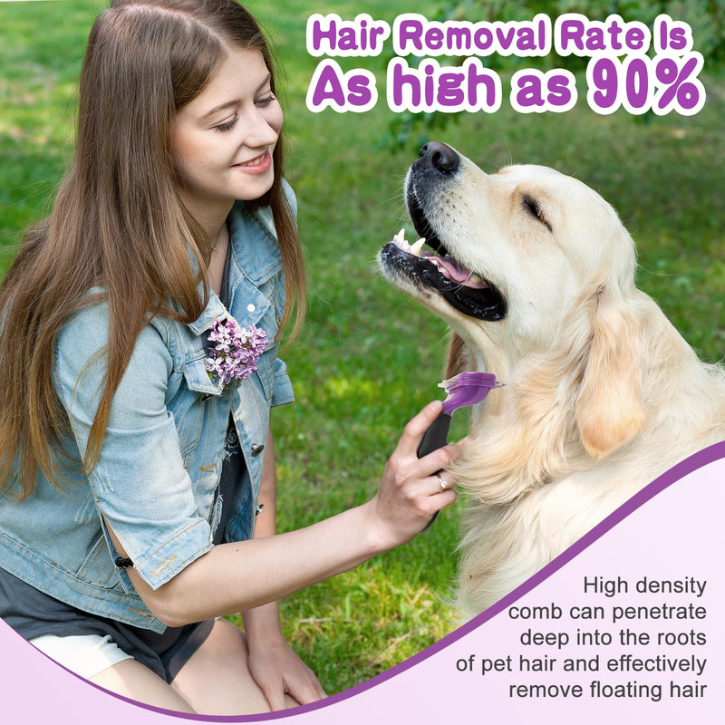Pet Grooming Brush for Dogs and Cats, Effectively Reduces Shedding by Up to 95%, Self-Cleaning, Long or Short Hair Remover for Medium Dogs & Cats(Large) Large - PawsPlanet Australia