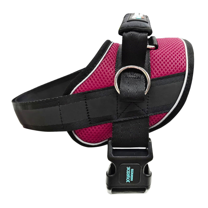 Joyride Harness Summer Mesh Vest – 2.0 No Pull Dog Harness - Adjustable, Breathable Vest - Custom Name Tag Included - Perfect for Small, Medium & Large Dogs Rose Red X-Large - PawsPlanet Australia