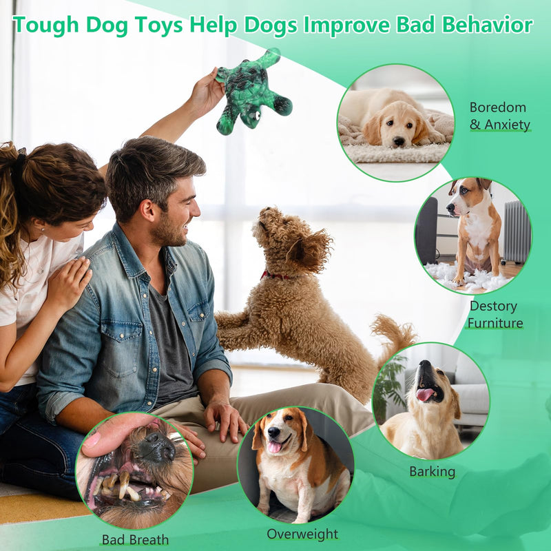 Dog Toys for Aggressive Chewers Indestructible Dog Toys for Large Dogs - Tough Dog Chew Toys for Medium/Large Dog Breed, Real Bacon, Nylon Bones Toy to Keep Them Busy - PawsPlanet Australia