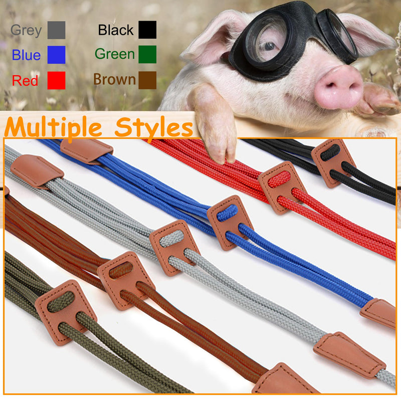 Mini Pig Harness & Leather, Pet Pig Supplies, Adjustable Rope (9 inches Long -1/2 inches Diameter), Suitable for Small and Medium-Sized Pet Pigs(Blue) Blue - PawsPlanet Australia