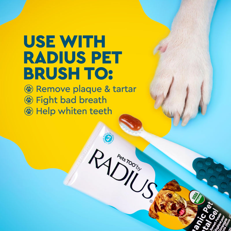 RADIUS Canine Pet Toothpaste, Cinnamon Sweet Potato, 3 oz, Non-Toxic Toothpaste for Dogs, Designed to Clean Teeth, Help Prevent Tartar, & Remove Plaque, Xylitol Free, Pack of 2 3 Ounce (Pack of 2)