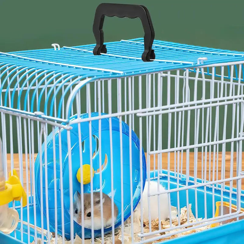 Plastic Dog Crate Pet Carrier Remove Handle Rabbit Cage Cat Carrier Plastic Handle Movable Handle (2 Blue and 2 Black) -4PCS - PawsPlanet Australia