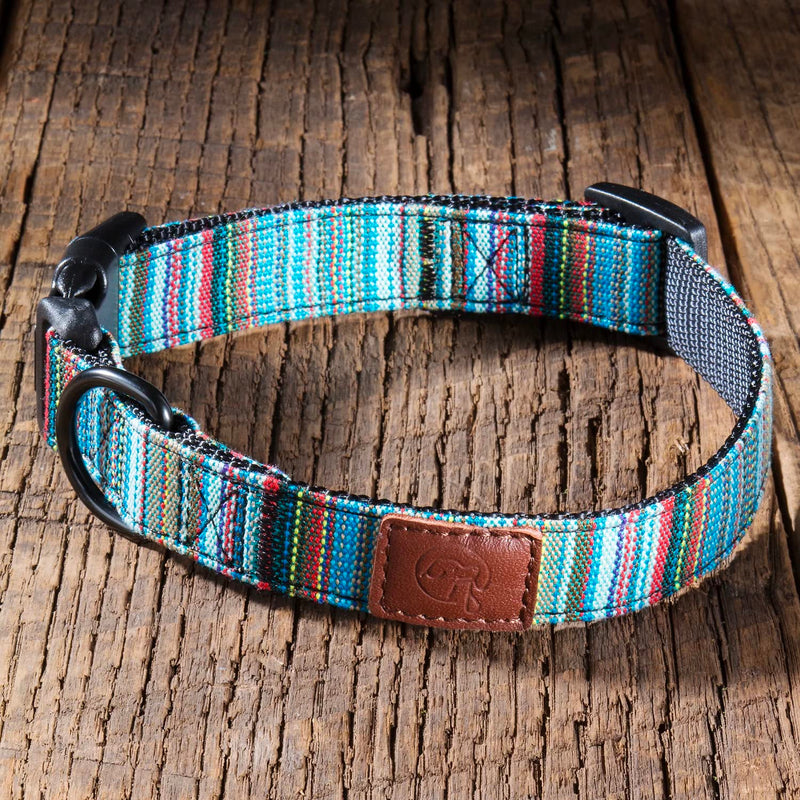 Embark Urban Dog Collar and Leash Set – Boho Dog Collar for Small Dogs with Strong Buckle and Matching 4 Ft Leash, Waterproof, Comfortable, and Perfect for Adult Dogs - PawsPlanet Australia