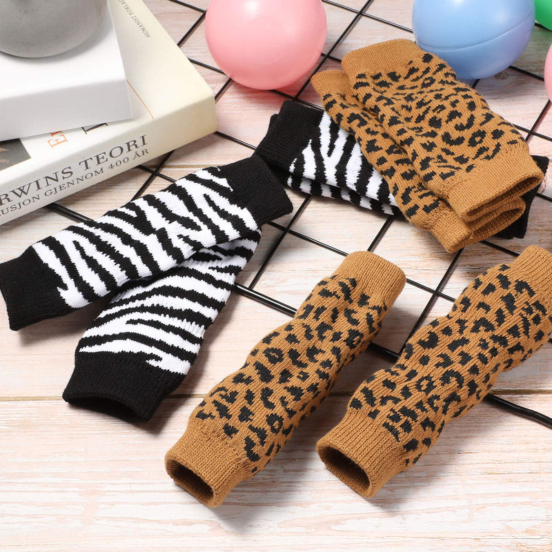 Geyoga 2 Sets Knitted Pet Leg Warmers Elastic Pet Leg Hock Protectors Warm Dog Hock Covers Pet Leg Sleeves for Medium and Large Dogs, XL - PawsPlanet Australia