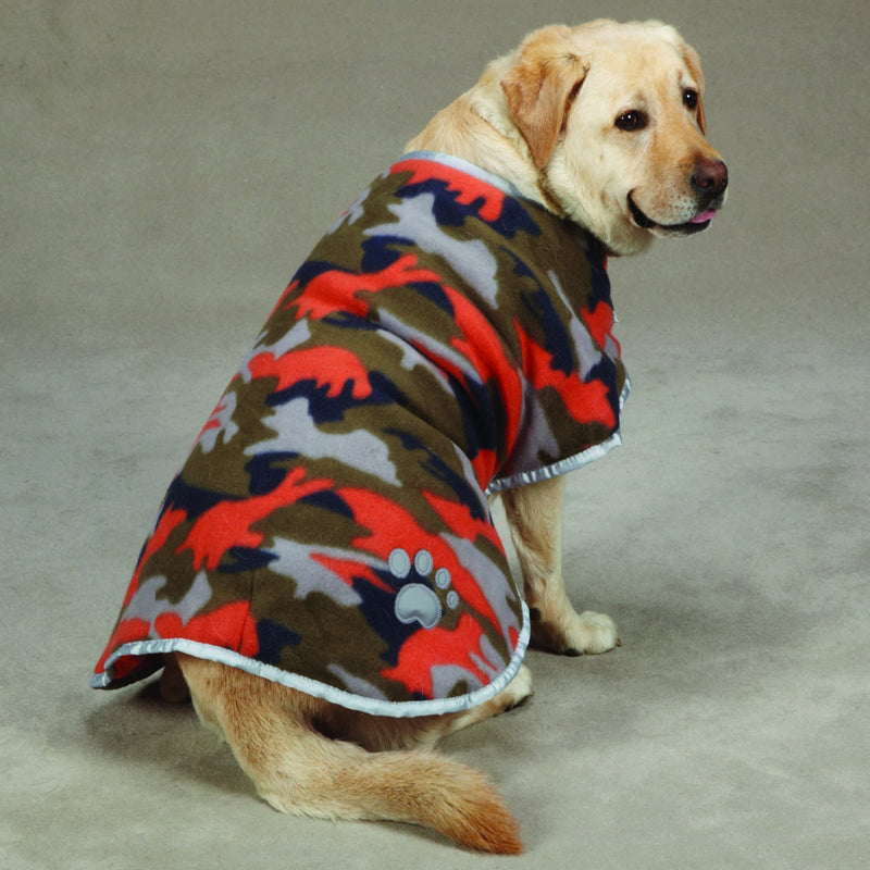 Zack & Zoey Polyester Nor'easter Dog Blanket Coat 1 Orange L (Neck: 17", Girth: 28", Back: 20") - PawsPlanet Australia