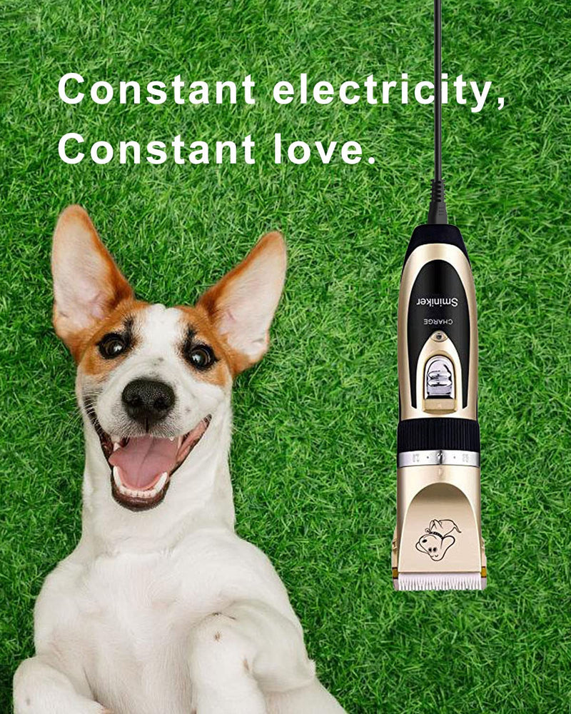 uijino Sminiker Professional Pet Hair Clippers Charger, 5V USB Charging Cord for SMINIKER Low Noise Horses Clippers, Charging Cable Line for Cordless Cat Dog Horse Clippers with Cleaning Brush, 3.3ft 1 Pack - PawsPlanet Australia