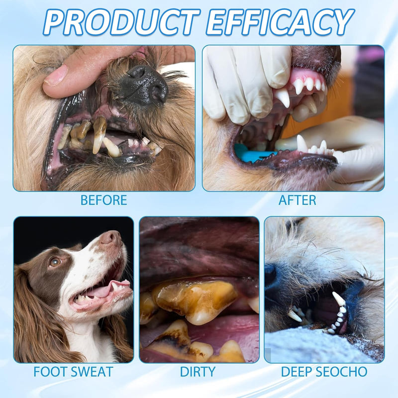 4 Pack Pet Toothbrush Pens, Toothbrush Pen for Dogs, Safe Material, Soft Bristles, Effective Cleaning, Whitening and Cleaning Cat/Dog Teeth