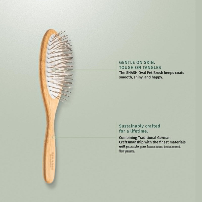 Oval Pet Brush With Short Metal Pins - PawsPlanet Australia
