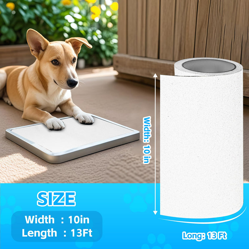 Pet Nail Self Adhesive Replacement Emery Paper, Eases Dog Nail Trimming Anxiety, Suitable for Doors and Walls(10in*13ft, White) 10in*13ft - PawsPlanet Australia