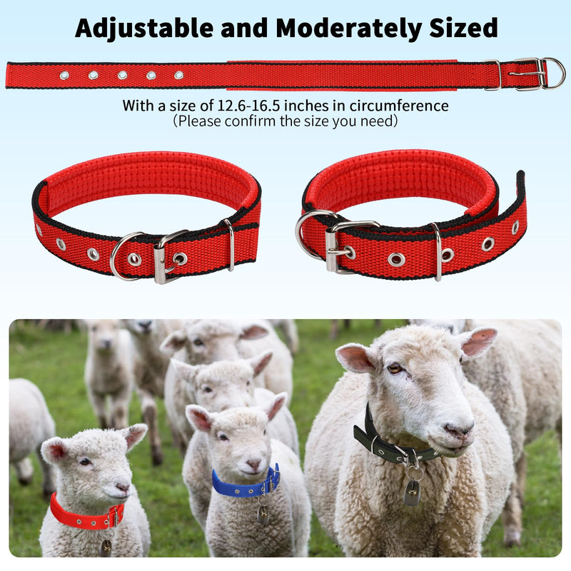 10 Sets Goat Collars with Bells Adjustable Small Animal Collar with Sheep Bell Sheep Collar with Grazing Cow Bells Pet Collar with Bronze Bell Goat Supplies for Farm Animal Sheep Accessories - PawsPlanet Australia