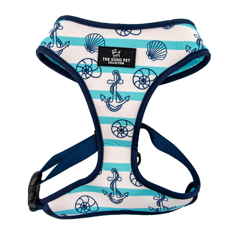 Ancol The Soho Pet Collection Nautical & Coral Reversible Harness Medium To Fit 35cm - 60cm White M