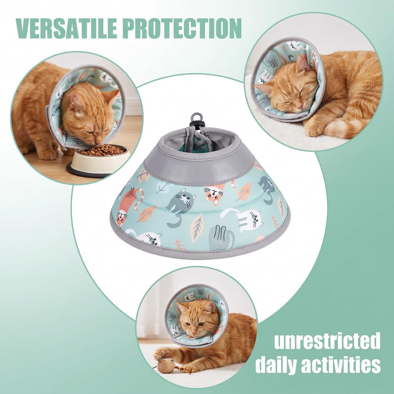 1 pc. Cat Neck Brace, Soft and Comfortable Protective Ring for Cats, Adjustable Neck Brace for Cats, After Surgery, For Wounds or Skin Problems