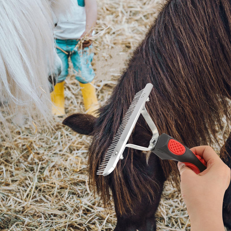 Didiseaon Cleaning Brush Horse Sweat Scraper Horses Livestock Shedding Comb Dog Brush for Shedding Horse Grooming Tool Horse Currycomb Potty Chair Cattle Tools Metal Brush Pet Rubber Child - PawsPlanet Australia
