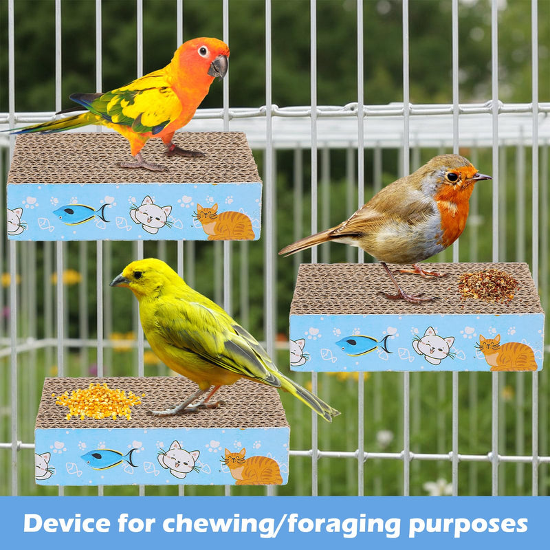 2Pcs Bird Perches for Cage, Parrot Cardboard Perch for Small to Regular Pet Birds, Parrot Playground Help Birds Clean Beak, Suitable for Macaws, Small Parakeets, Conures, Budgies - PawsPlanet Australia