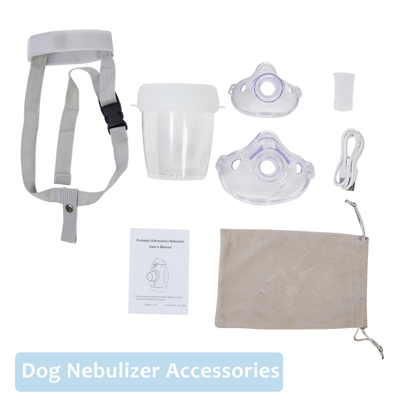 Pet Nebulizer with Pet Mask for Cats and Dogs (Medium-Size) - PawsPlanet Australia