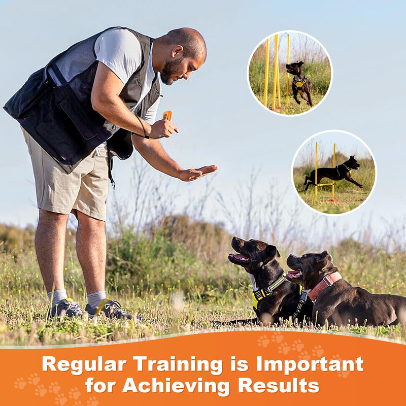 Dog Bark Deterrent Devices, Ultrasonic Anti Barking Device for Dogs, Up to 50FT Long Range Rechargeable Battery Bark Control Safe for Dogs & Human Portable Indoor Outdoor (Orange, 4.5 x 2 x 1 inches) Orange 5 x 2 x 1 inches
