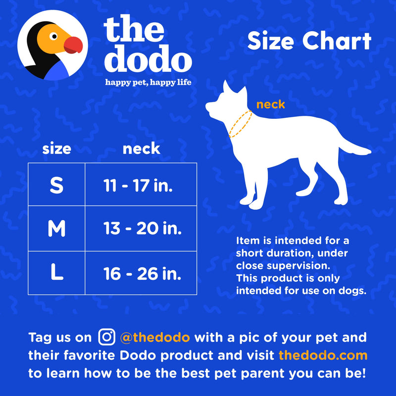 The Dodo Dog Harness, Blue Dodo Print, Size Medium; Easy Step-in Harness for Dogs; Breathable Mesh Fabric; Snap-Together, Pinch Release Buckle, Ring for Leash Attachment; Everyday Pet Apparel - PawsPlanet Australia