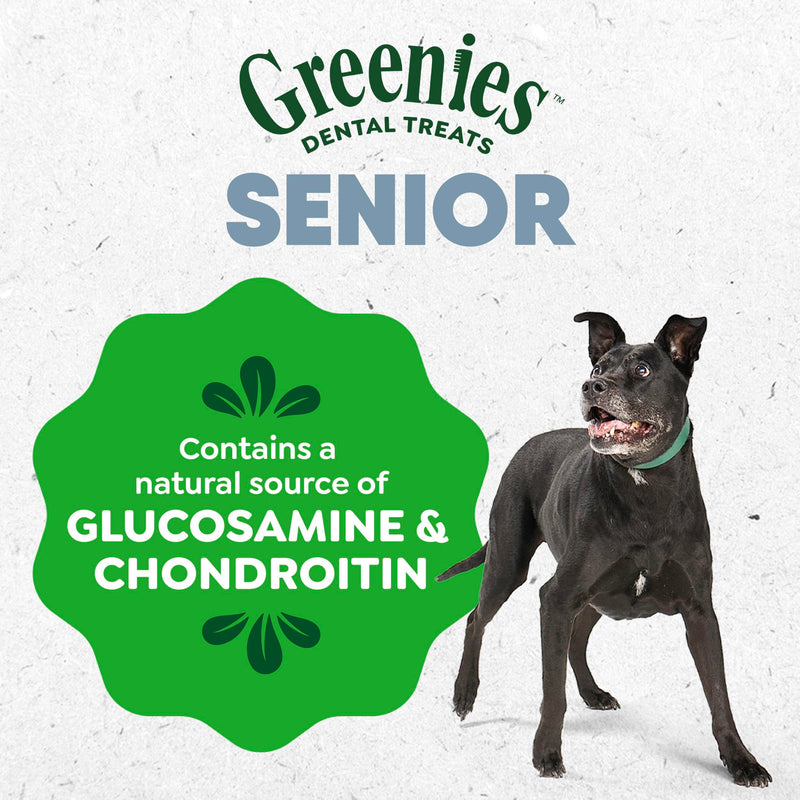 Greenies Dental Treats for Dogs, Veterinarian-Recommended Aging Care Adult Natural Dental Dog Treats, Teenie Size, 27 oz. Pack, 96 Count 96 Count (Pack of 1)