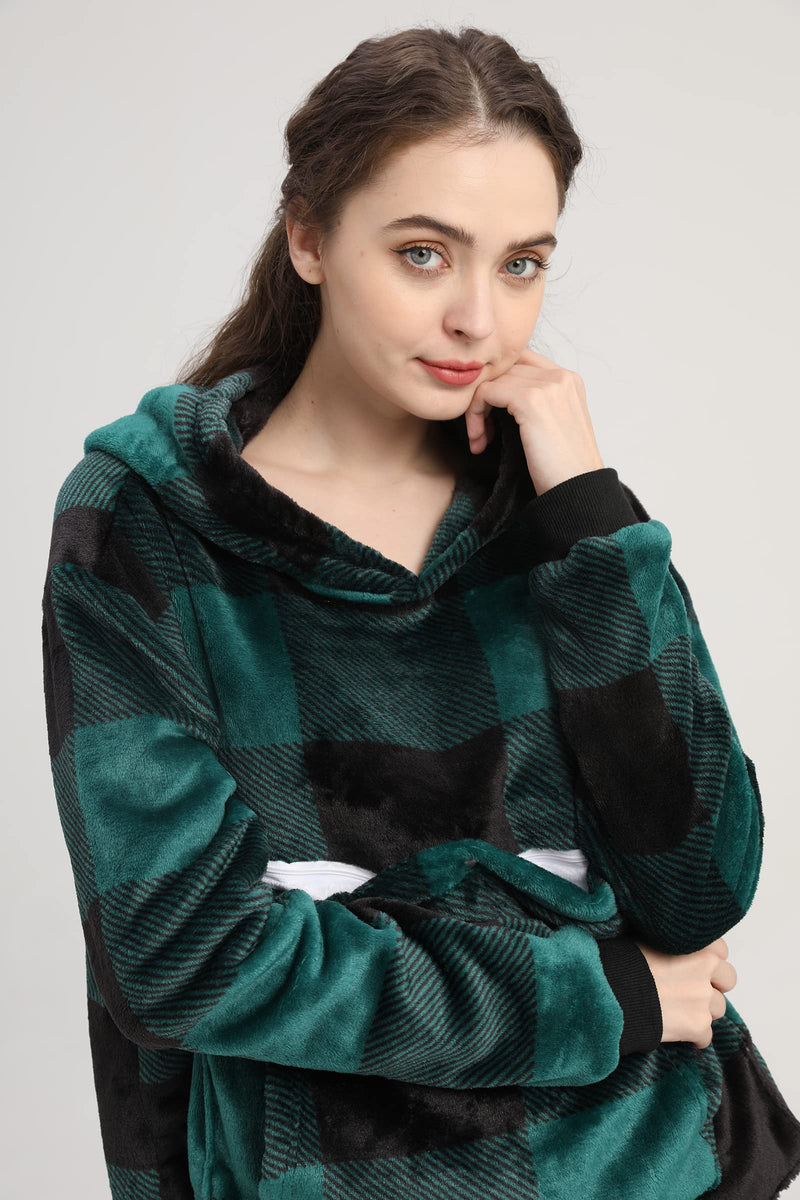 LINYUCHEN Cat Pouch Hoodie Large Pet Pouch Sweatshirt Puppy Kitten Holder Carrier Pullover Tops for Women 3X-Large Green - PawsPlanet Australia