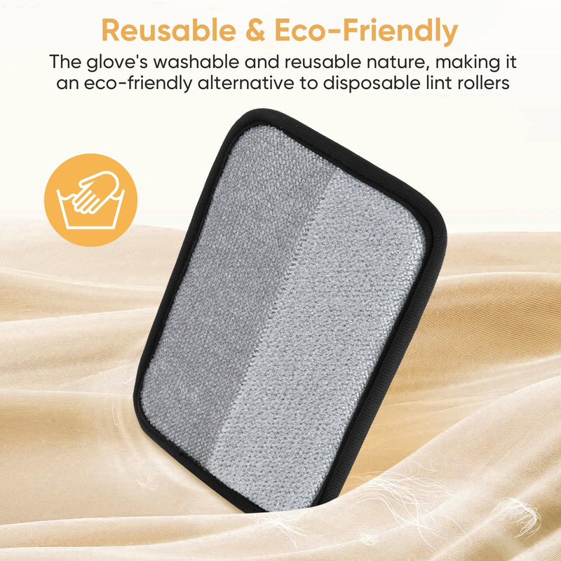 Pet Hair Remover, Electrostatic Pet Hair Removal Gloves, Reusable Cat & Dog Hair Remover for Couch, Furniture, Carpet, Curtain, Upgraded Animal Fur Removal Tool, Cat Grooming Gloves-1 PCS 1 - PawsPlanet Australia