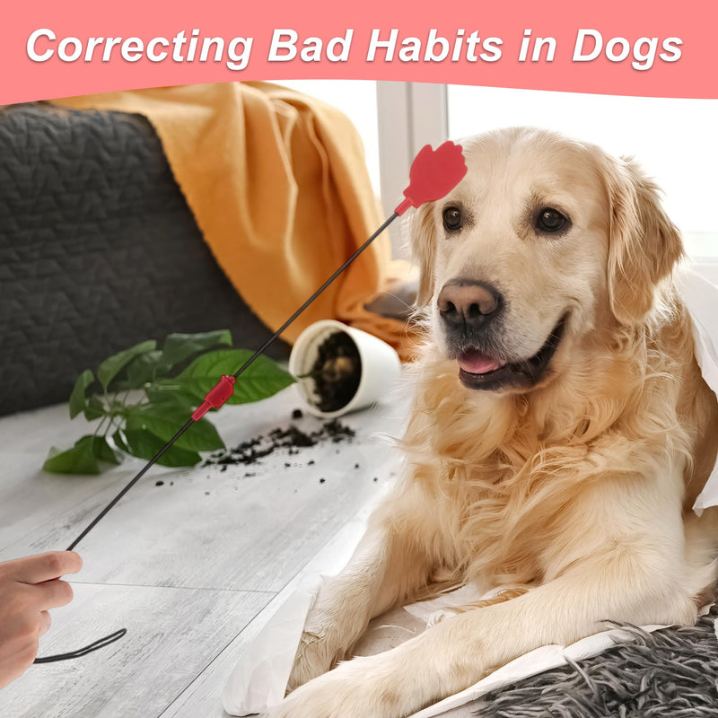 Dog Training Whip, Silicone Durable Dog Training Whip, with Anti-Slip Handle, for Outdoor and Indoor Training Dog Tools, Red - PawsPlanet Australia