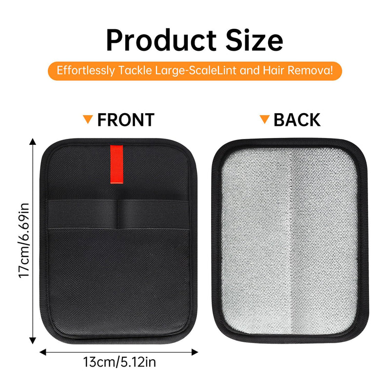 2 Pcs Static Pet Hair Removal Gloves, Reusable Electrostatic Pet Cat Dog Hair Remover Grooming Gloves Brush Tool for Couch, Furniture, Carpet, Car Seat 2 Pack Black - PawsPlanet Australia