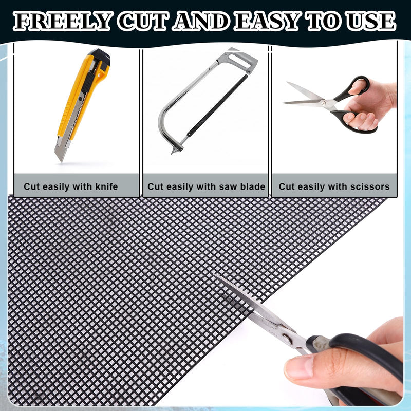 8Pcs Plastic Mesh Canvas Sheets Embroidery Aquarium Fish Tank Divider Plastic Grid Isolation Board Partition Net Pane Separator Filter Bottom Tray,20 Pcs Binding Bars Sliding Bars ,Crochet Projects - PawsPlanet Australia