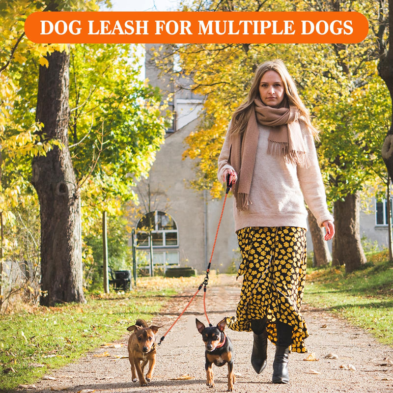 Double Leashes - 6 Way Leash for 6 Dogs with Reflective Swivel, Walking & Training Blue Six Leashes - PawsPlanet Australia