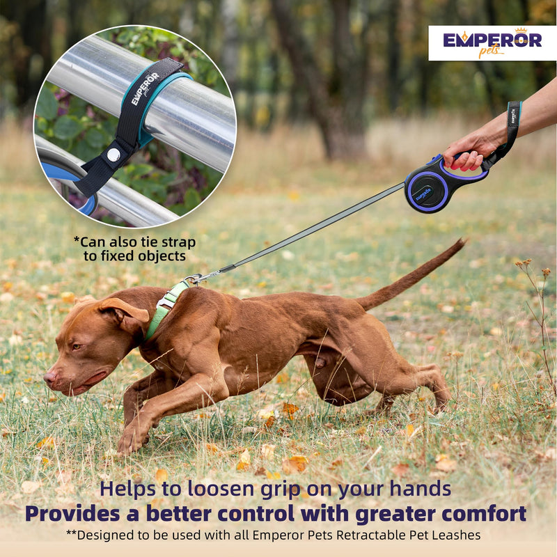 Emperor Pets Retractable Dog Leash Hand or Wrist Strap Accessory - Loosen Grip for Your Hands, Better Control with Greater Comfort -Classic Blue - PawsPlanet Australia