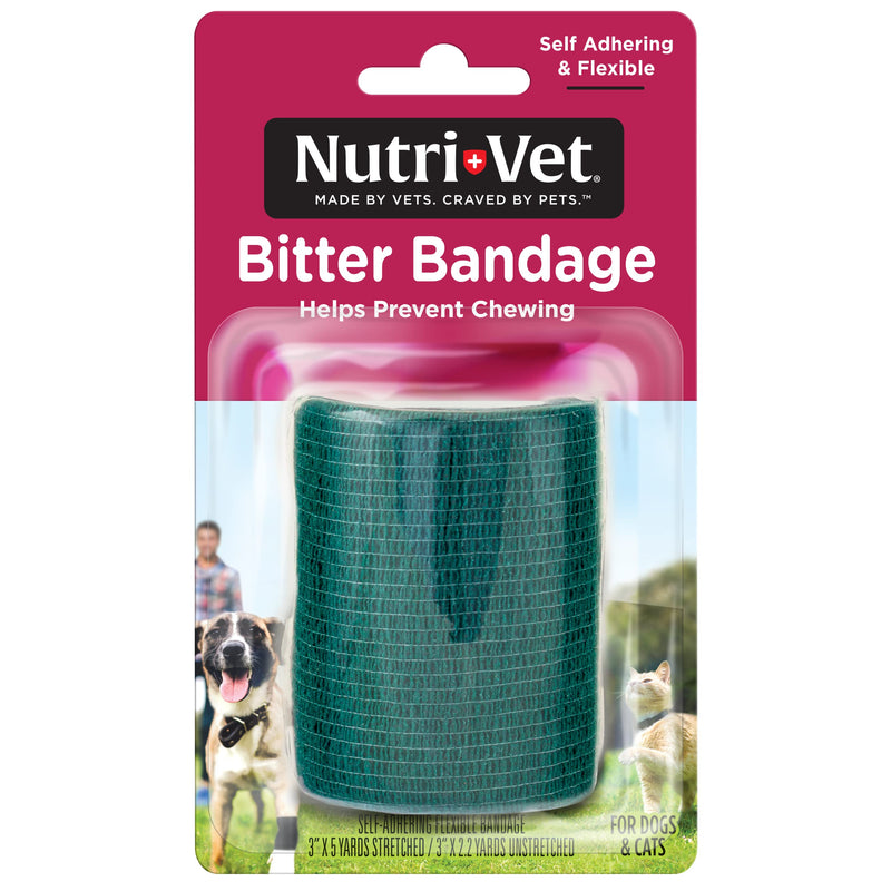 Nutri-Vet Bitter Bandage for Dogs and Cats - Help Prevent Chewing - 3 inches 3"