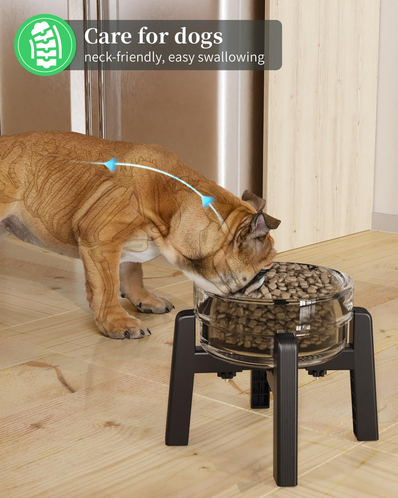 CZPET Dog Bowl Stand with Adjustable Width, Elevated Pet Water & Food Bowl for Small, Medium & Large Pets, Stable and Anti-Slip Raised Bowl [Stand Only] Adjustable size - PawsPlanet Australia