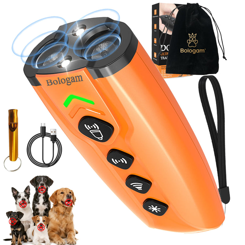 Dog Bark Deterrent Device,Ultrasonic Anti Barking Device,23ft|7modes|Flashlight|Beep,Safe Humane Portable Rechargeable Training Tool For Correcting Behaviors Own Dog/Managing Neighbor'S Barking Dogs