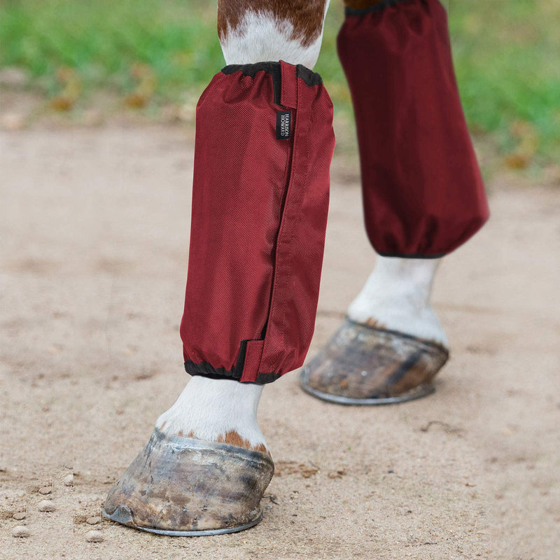 Harrison Howard Horse Waterproof Leg Medicine Boot Cover Red