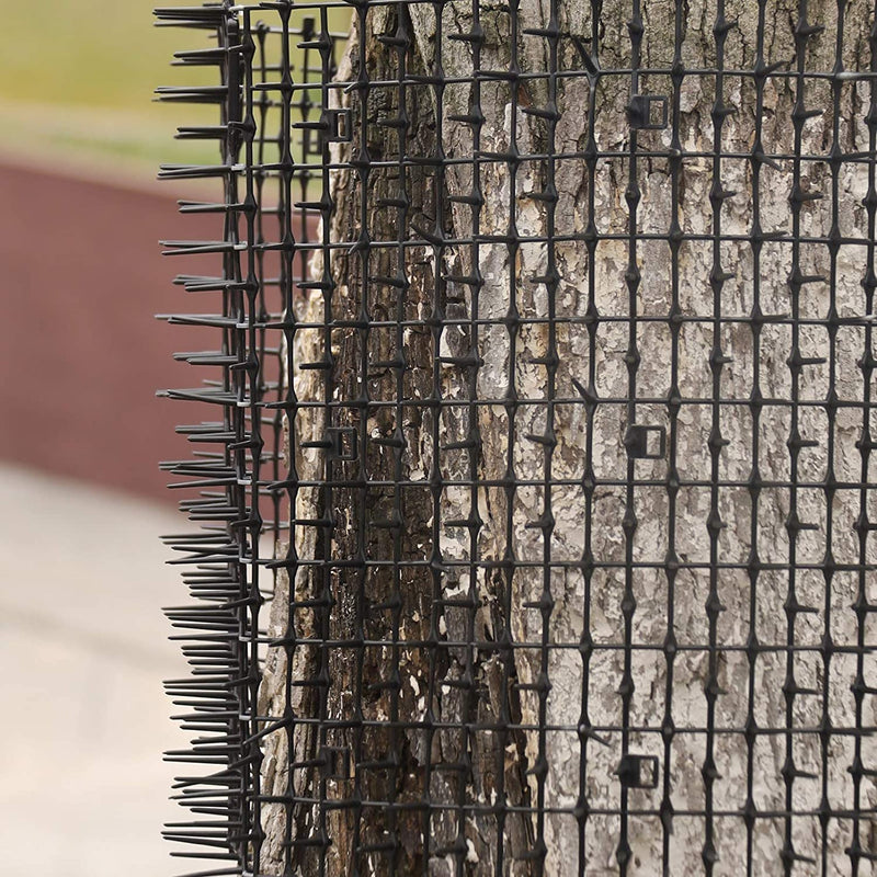 118"x 11.8" Cat Scat Mat for Cats with Spikes, Scat Mats for Dogs, Prickle Strips Digging Stopper Outdoor Deterrent Mat for Indoor Garden includes 8 Garden Staples 121.2"L x 118.0"W x 11.8"Th - PawsPlanet Australia