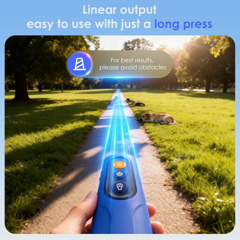 Dog Bark Deterrent Devices, Anti-Barking Device for Dogs 50-ft Range, Three Modes, Dog Barking Silencer Replaces Traditional bark Collars, Suitable for All Dogs, Indoors and Outdoors blue