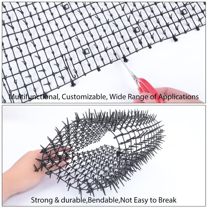 Cat Repellent Mat Outdoor 6.5FT Cat Scat Mat with Spikes Anti Cat Prickle Strips Scat Mat for Cats Plastic Cat Spike Mat Effective Cat Deterrent for Gardens and Lawns - PawsPlanet Australia