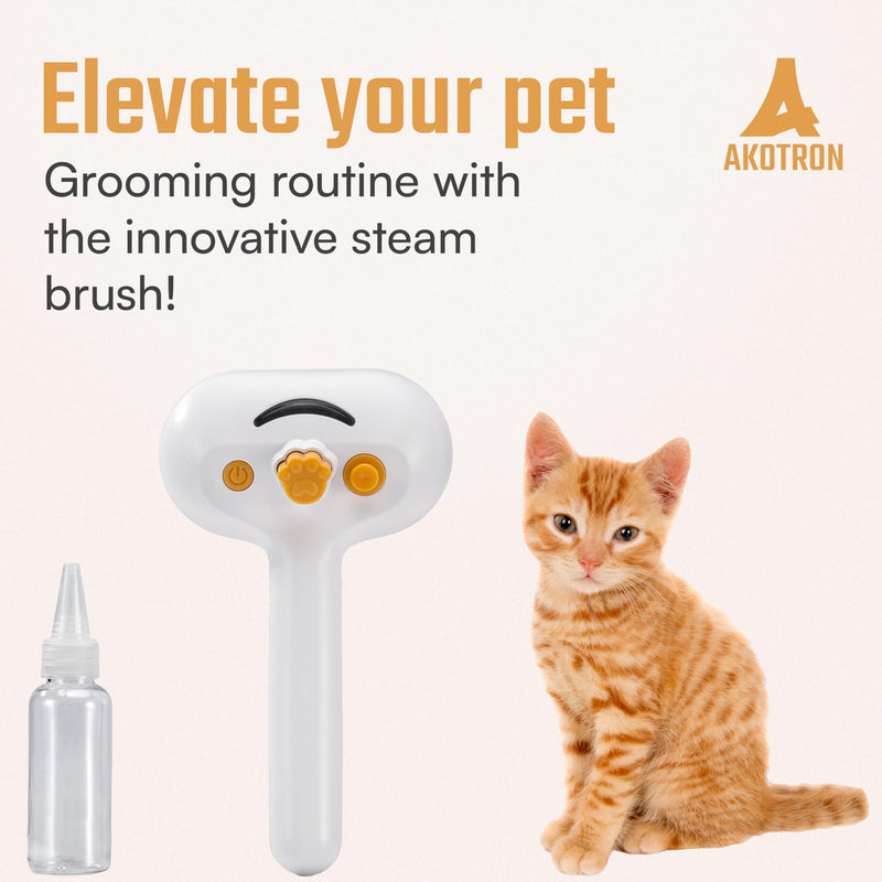 Cat Steam Brush 2024 New Rechargeable Self-Cleaning Pet Grooming Tool for Indoor Cats Long and Short Hair Cats and Dogs Steamy Hair Comb Steamy Massage Shedding Relief - PawsPlanet Australia