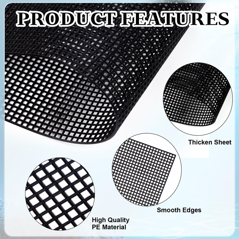 8Pcs Plastic Mesh Canvas Sheets Embroidery Aquarium Fish Tank Divider Plastic Grid Isolation Board Partition Net Pane Separator Filter Bottom Tray,20 Pcs Binding Bars Sliding Bars ,Crochet Projects - PawsPlanet Australia