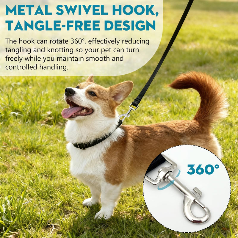 2-Pack Dog Training Leash Set, 6ft Traction Ropes with Swivel Hook for Small & Medium Dogs - PawsPlanet Australia