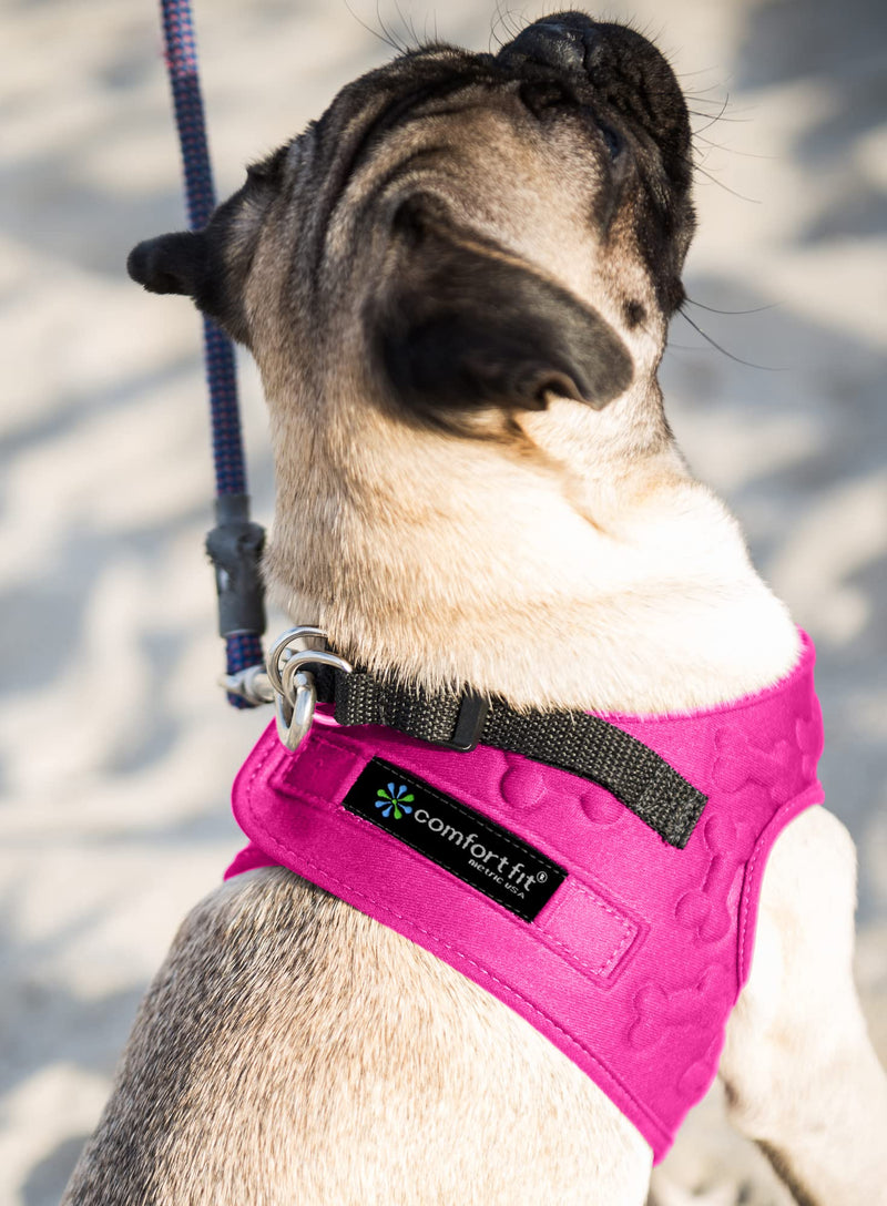 Comfort Fit Dog Harness No Pull No Escape Harness Adjustable Buckles Soft Padded Reflective Choke Step in Dog Vest with Easy Control Handle for Small Medium Large Dogs & Puppies S (Chest 13"-17") Pink - PawsPlanet Australia