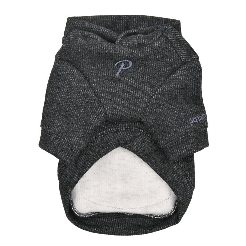 Puppia Benoit Cute Winter Hooded Shirts with Integrated Harness for Small and Medium Dogs, Dark Grey, Medium - PawsPlanet Australia